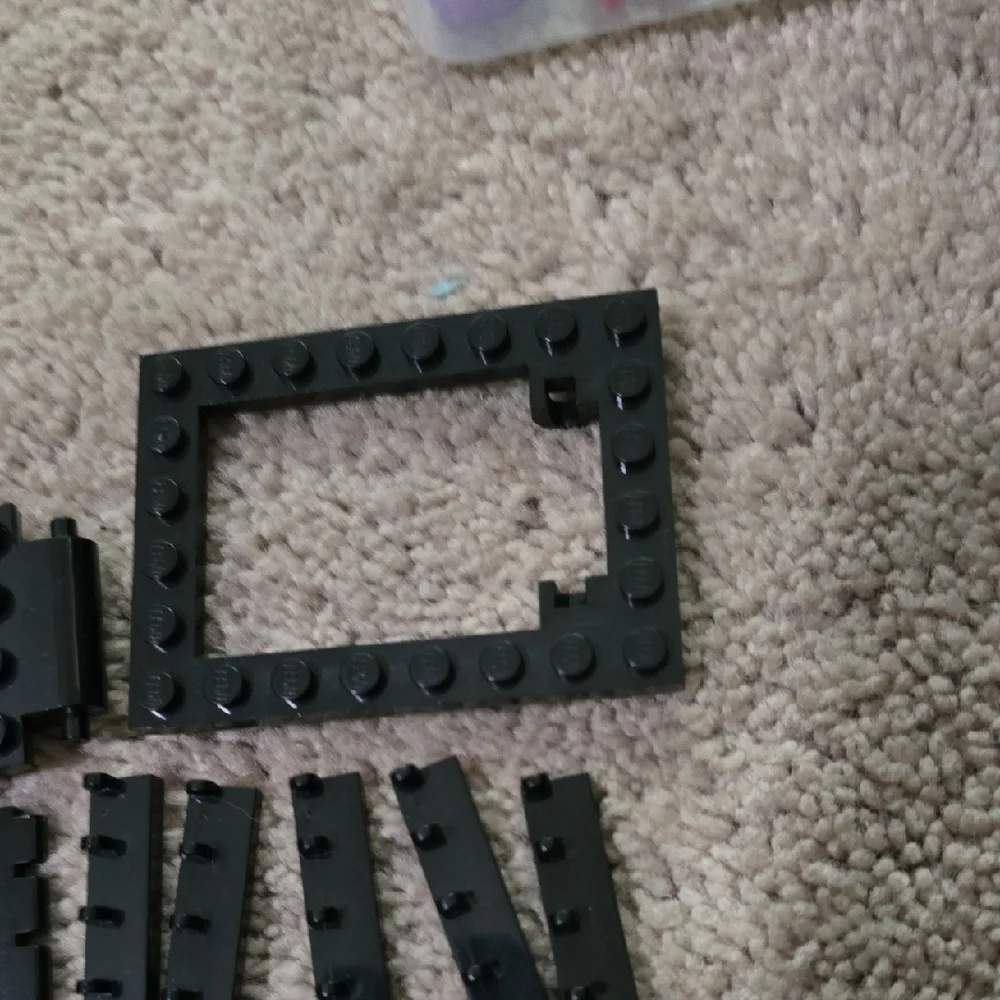 LEGO Vintage Black and White Building Blocks Set